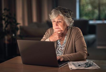 woman on laptop